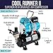Master Airbrush Cool Runner II Airbrush Kit with Dual Fan Air Compressor, 3 Liter Air Storage Tank, 3 Airbrushes, 6 Color Acrylic Paint Set, Brushes & How-to Air Brush Manual, Gravity & Siphon Feed