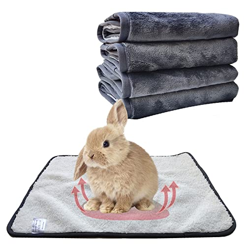 PODOO 1 Packung 5 flauschige Fleecedecken für Hunde, wendbar, superweich, warme Katzendecke, wasserdicht, urinfest, waschbar für kleine, mittelgroße Hunde und Katzen, 45 x 60 cm, Grau Cover