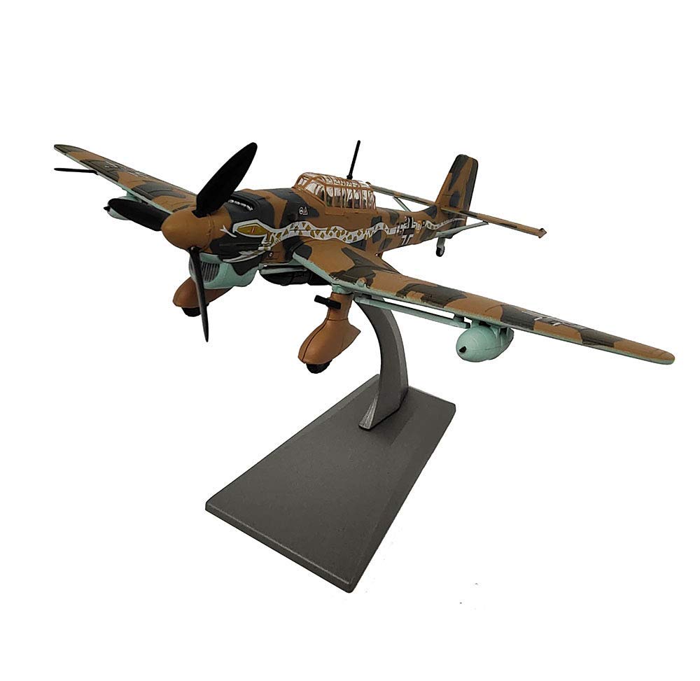 1/72 Scale Aircraft Model, Junkers Ju 87 Stuka Bomber Alloy Model, Adult Collectibles And Gifts, 8.3Inch X 6.3Inch