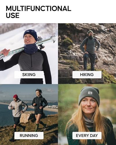 Image of DANISH ENDURANCE Merino Wool Neck Gaiter, Warm Multifunctional Face Cover