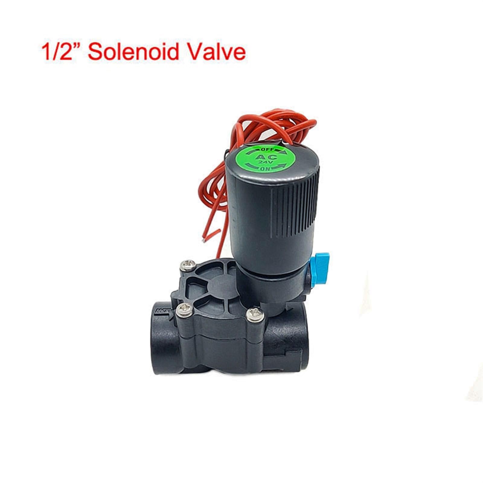 Electroválvula de agua de 1/2", 3/4" y 1" con ajuste de caudal, 220 V, 12 V y 24 V, normalmente cerrada for riego de jardines.(24vdc,1 Inch)