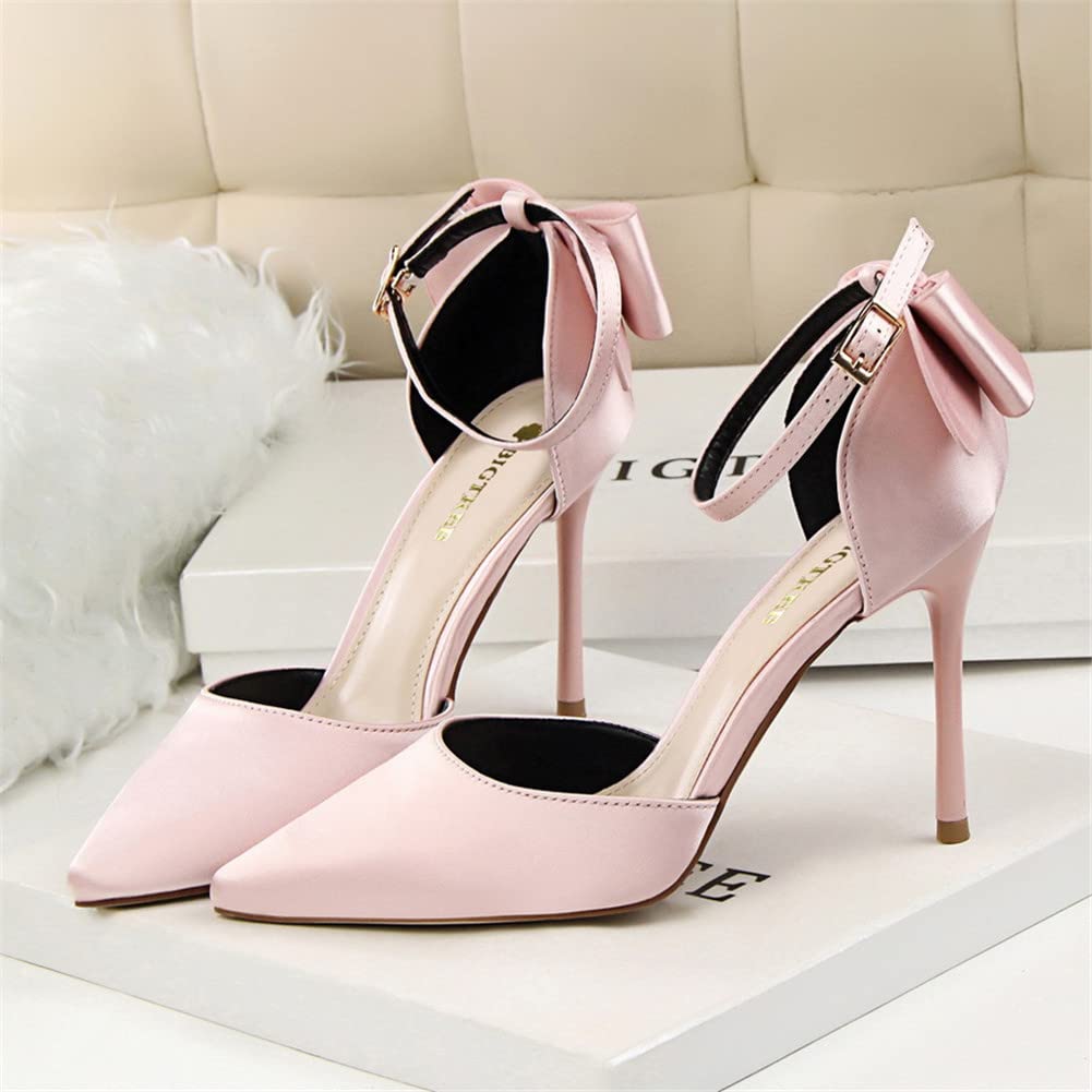 Zapatos de Tacón de Aguja Puntiagudo Punta Cerrada Diseño Elegante Modo para Fiesta y Boda para Mujer 10 CM