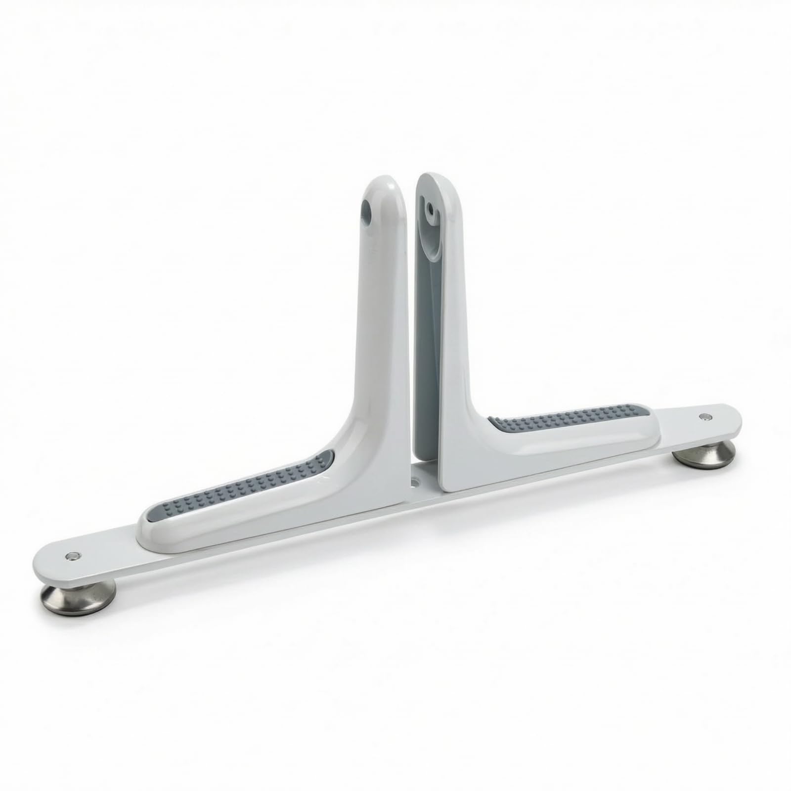 Amagogo Supporto Schermo Staffa Supporto, Bianco, Supporto Per Schermo Con Cuscinetti In Gomma In Acciaio Inossidabile