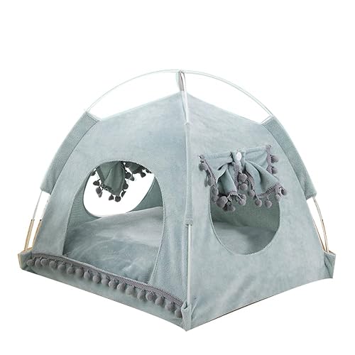 Vinnykud Cama de Cuatro Estaciones para Gatos Cómoda Cama para Gatos Carpa Gato con Ventana Tienda Perro…