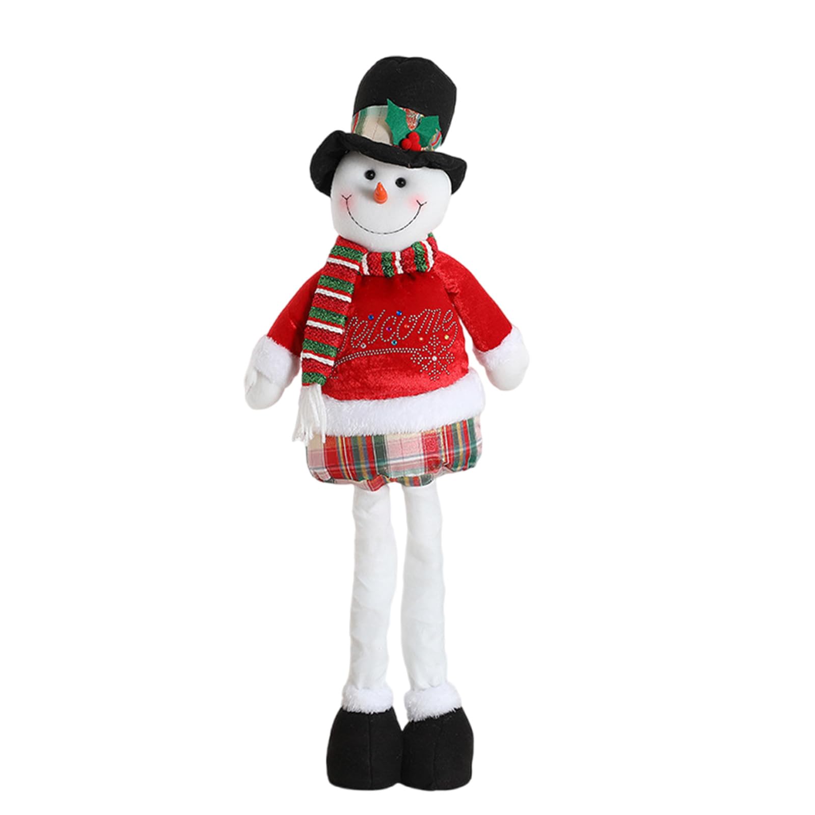 Tsophreniq Telescopic Santa Dolls Christmas Home Decoration Festival Ornament Gifts Practical Accessory for Household Use