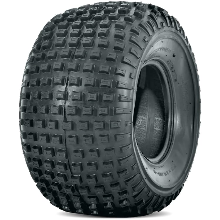 JUSTUBES.COM 25x12-9 Knobby ATV Tires 4 Ply Rated Off-Road All-Terrain Vehicle Trail Tire