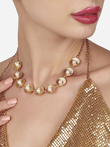 Contemporary Classy Pearl Shell Necklace For Women