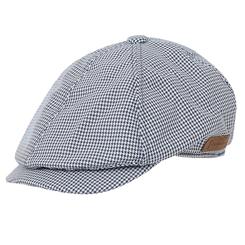 Image of FabSeasons Cotton Ivy Flat Golf Cap - Classic Newsboy Gatsby Hat for Men