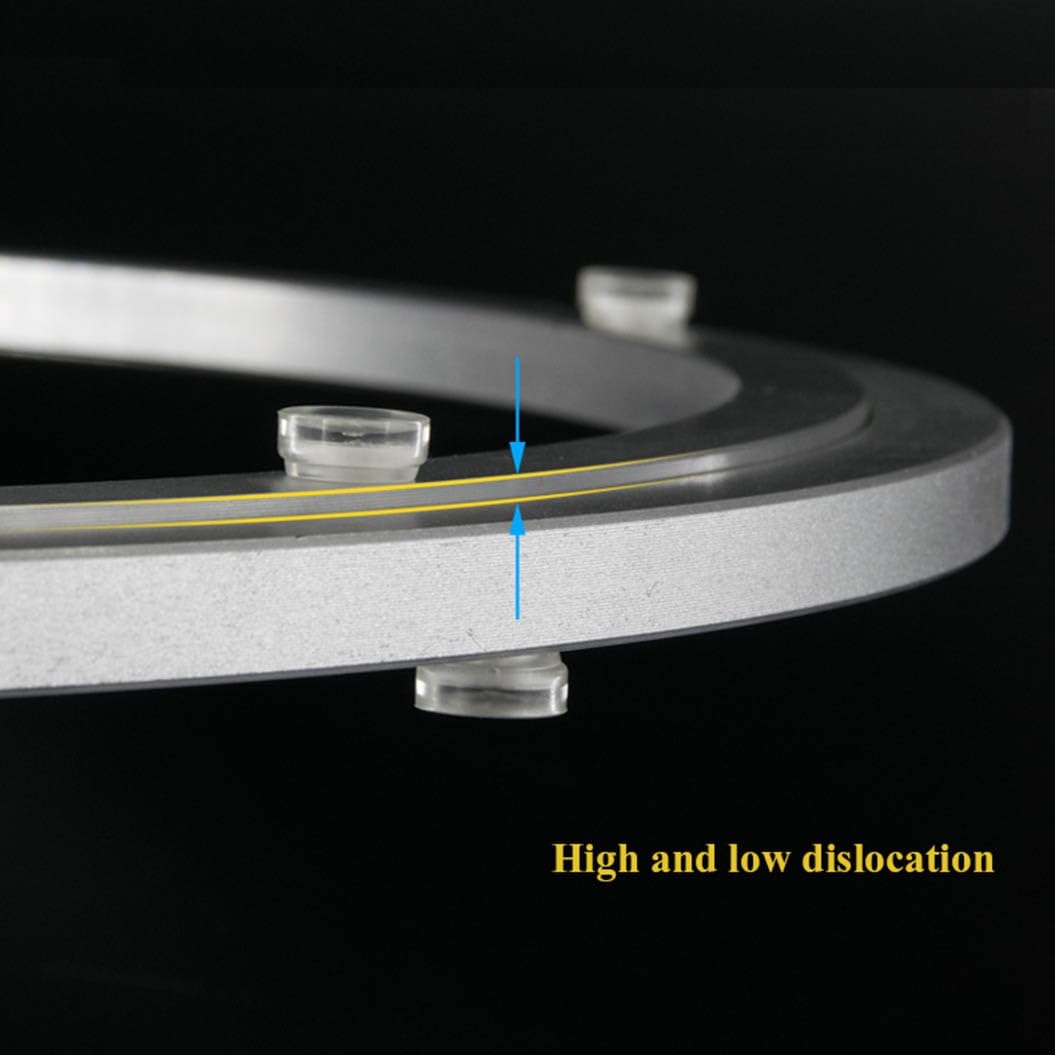 Cuscinetto Lazy Susan In Alluminio, Cuscinetto Per Giradischi, Ø 14 20 25 30 35 39 45 49 58 60 69 79 Cm, Piedini In Gomma Antiscivolo Facili Da Installare (Misurare : 69cm(27.1inch))