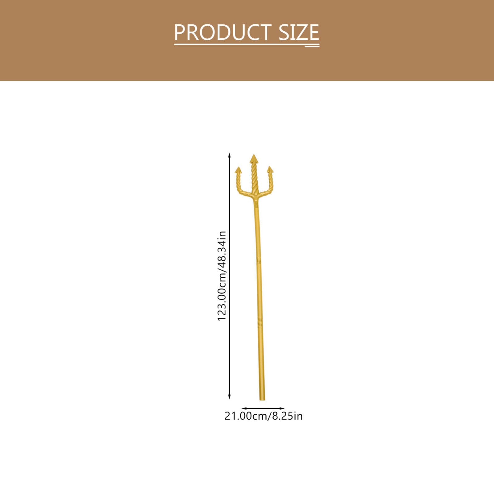 Alipis Halloween Trident Prop Lightweight Plastic Devil Fork Cosplay Accessory for Masquerade Carnival Party - Image 2