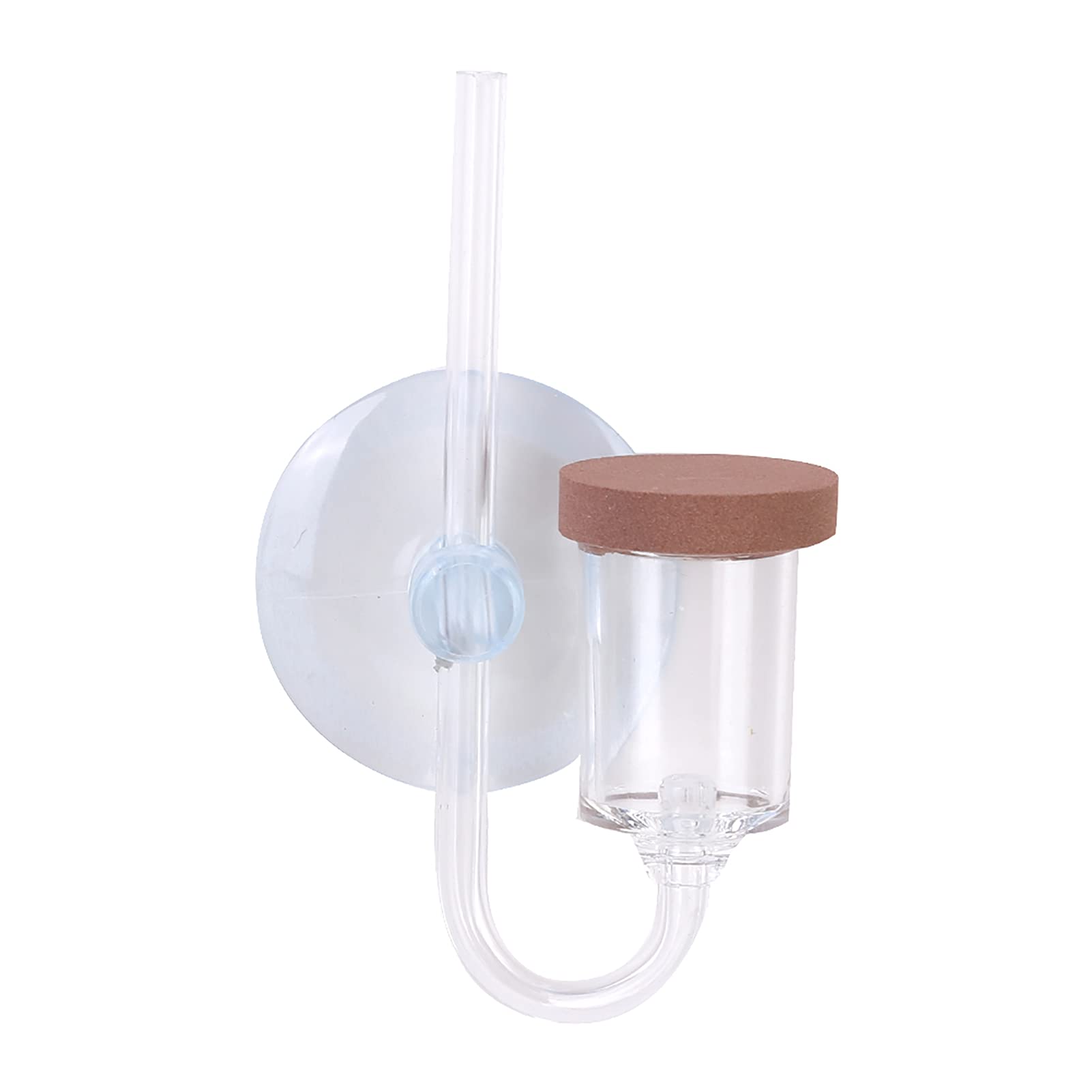 Haofy Contador de Burbujas con Válvula de CO2, Contador de Burbujas Transparente con Contador de Burbujas para Acuario (L)