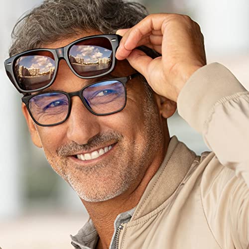 Solar Shield Hollywood Lakewood Iconic Sunglasses Fits over prescribed eyeglasses. Unisex Brown Tortoise 54mm3