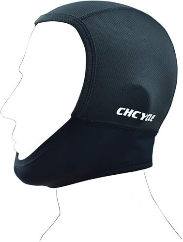 Forro para Casco de Motocicleta de Secado Rápido y Antihumedad para Uso Bajo el Casco, para Deportes al Aire Libre, Negro