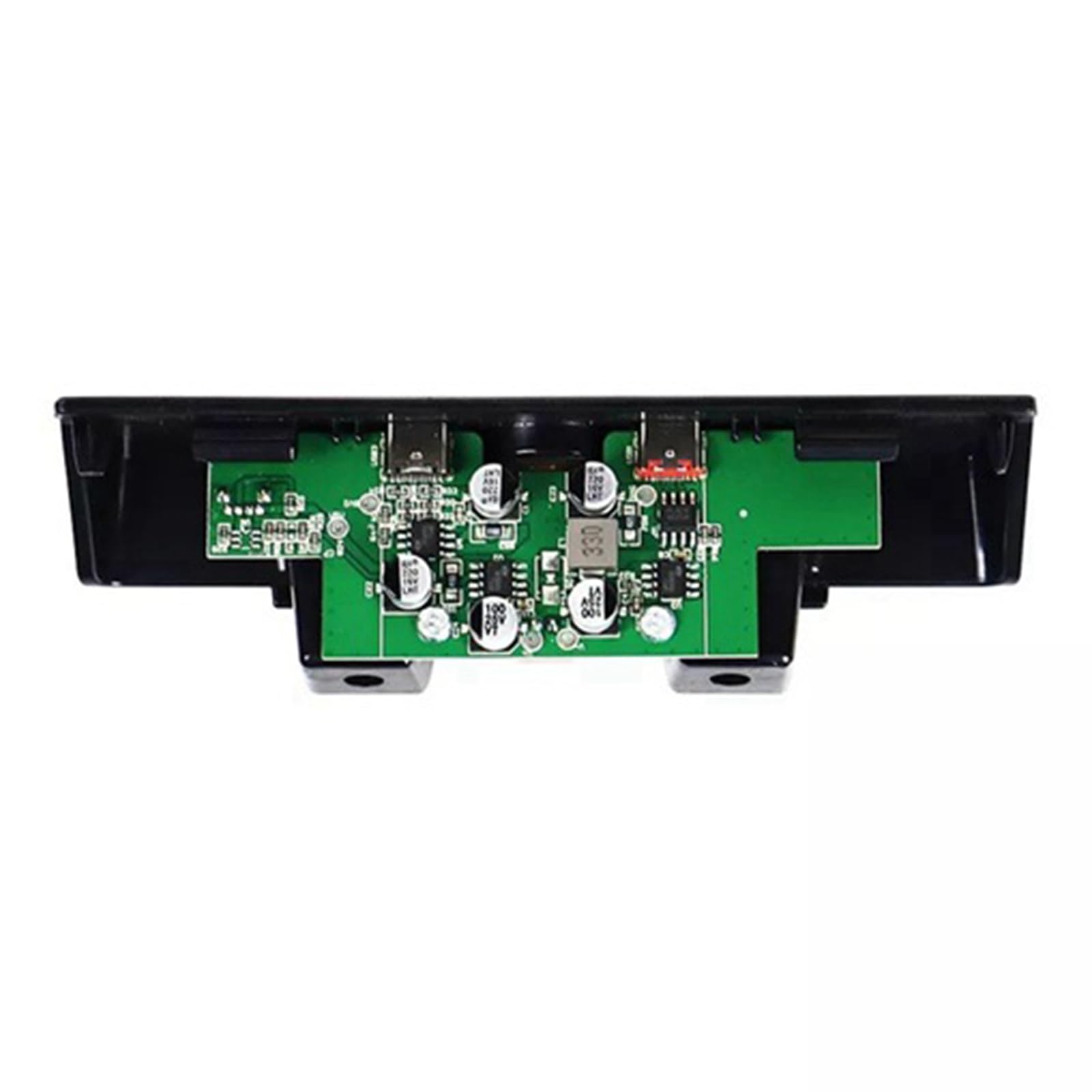 Adattatore di ricarica per auto per dispositivi multipli ABS nero Hub USB con 3 porte supporta tablet laptop per installazione cruscotto ABS Automotive USB Extender