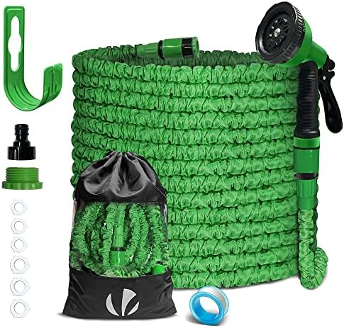 VOUNOT® Tuyau d'Arrosage Extensible 30m Adaptable 1/2" et 3/4" 10...