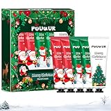 AMSNINK Weihnachts Pflegeset 5-teilig, 5x Handcreme Mini, Feuchtigkeitsspendende kleine Weihnachtsgeschenke für Kolleginnen, Kleine Geschenke für Büro und Adventskalender 2025 Frauen