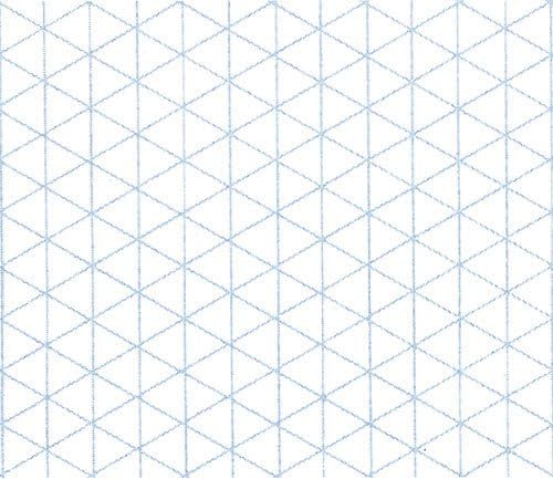 ALVIN Isometric Paper Model 1242-5, Drafting and Graph Paper Suitable for Pencil and Ink as well as Laser Copier and Inkjet Printer Compatible 20 lb. Acid-Free - 100 Sheets 11 x 17 Inch