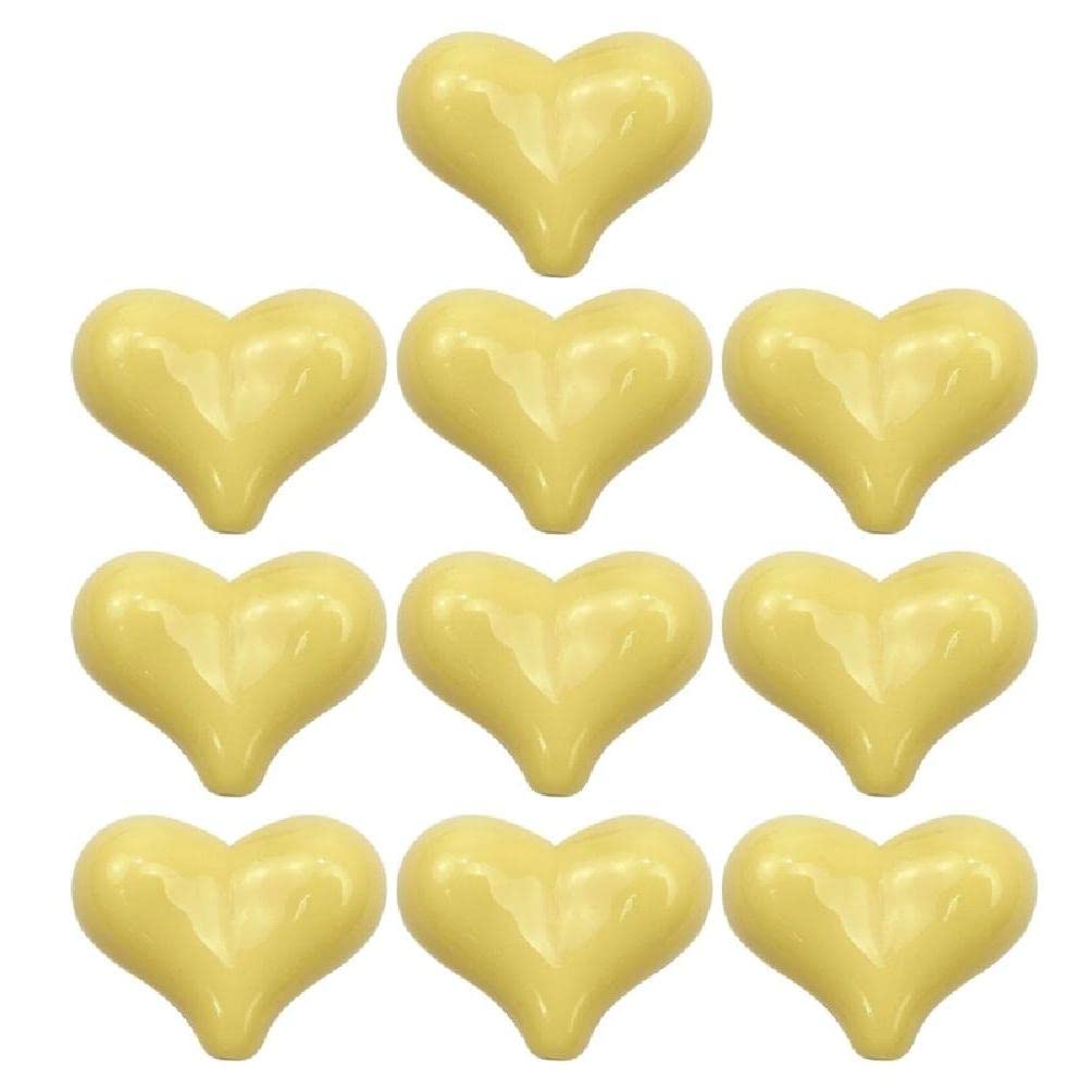 100 perline rotonde a forma di cuore in acrilico, per la creazione di