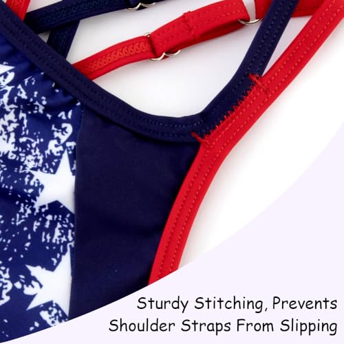 Image of Belovance Girls Swimsuit One Piece Swimwear Adjustable Straps Back Cutout Athletic Sport Kids Tween Bathing Suit 5-14 Years