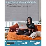 SmartWings Motorized Smart Roller Shades, 100% Blackout Essential Grey - Image 2