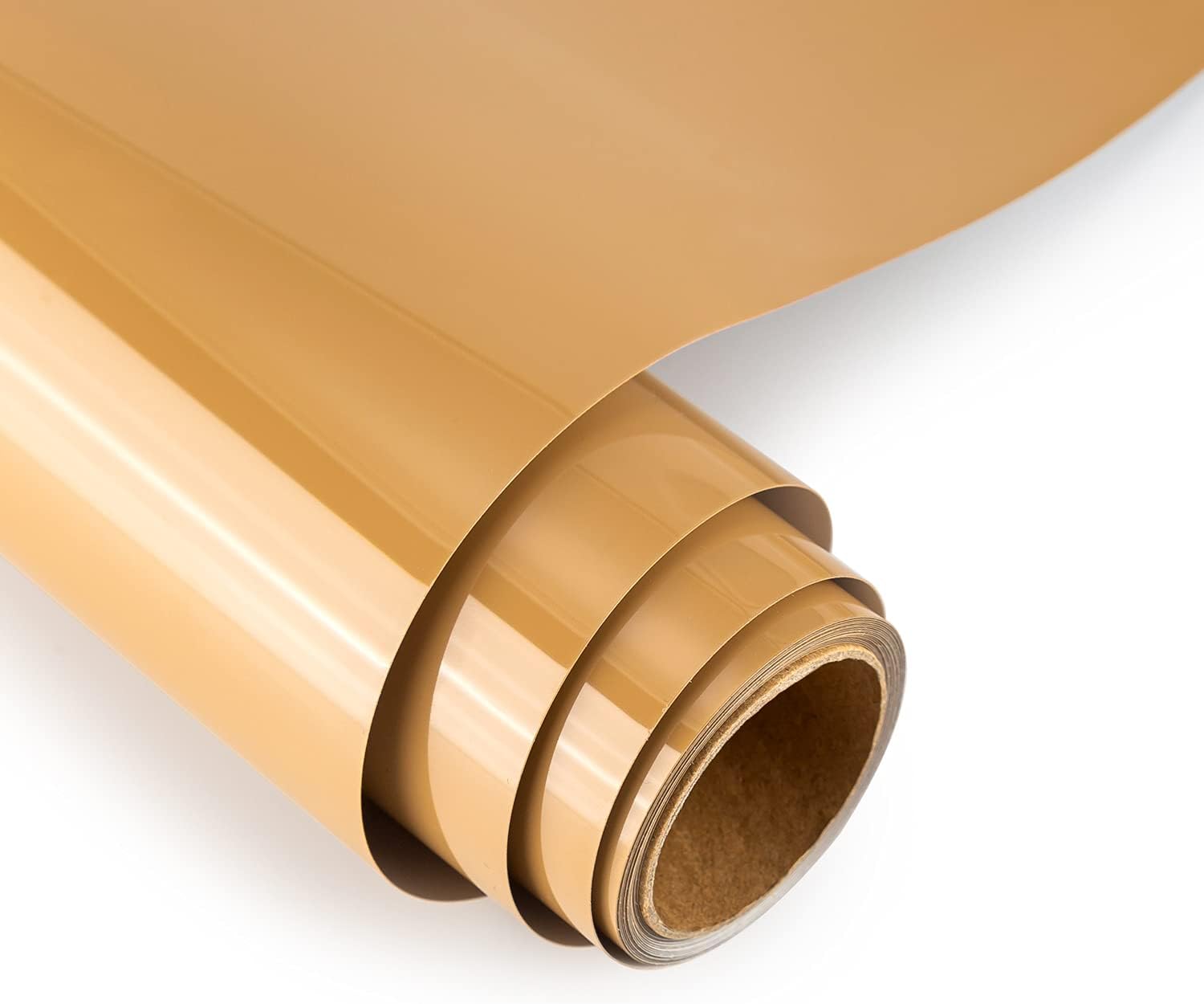 Heat Transfer Vinyl Roll 12" x 12ft KENICUT Iron On Vinyl HTV for T-Shirt DIY(Tan)