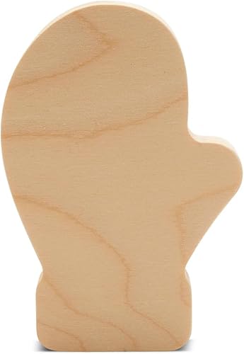 Guante grueso de 4 pulgadas, paquete de 10 bandejas escalonadas de Navidad para decoración de tablón de anuncios y manualidades de invierno, por