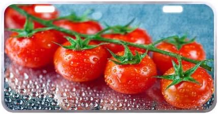 Tomato License Plate with Cheap Sale-11.8" X 6.1" inches-Black Trim