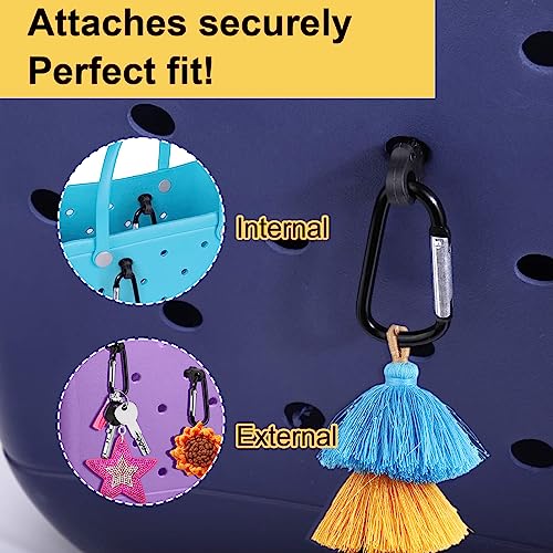 Image of Mity rain Key Holder for Bogg Bag, Accessories for Bogg Bags Original X Large, Insert Charm Carabiner Keychain for Beach Bag