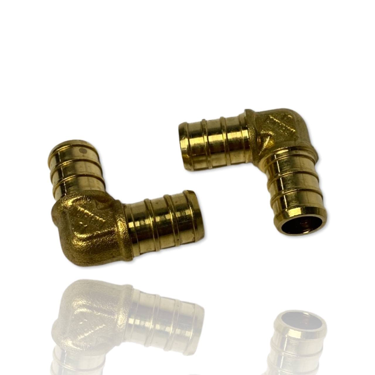 PACK OF 20 1/2” PEX Lead-free Brass 90 degree Elbow for PEX Tubing