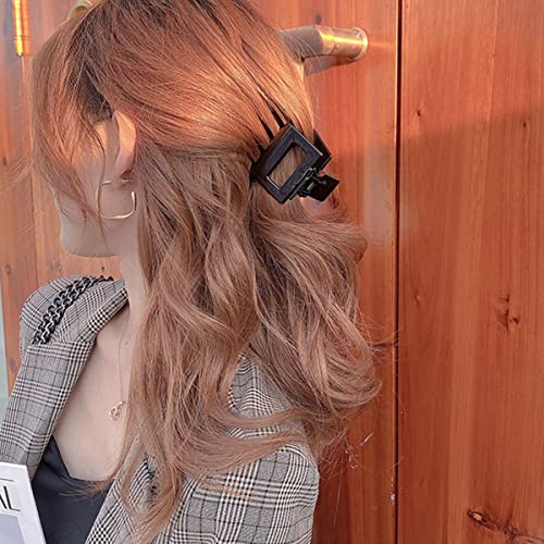 Leikedun 4 PCS Hair Claw Clips Square Medium Colourful Non slip Clip French for Fine Long Colors Accessories Girls and Women - Image 4