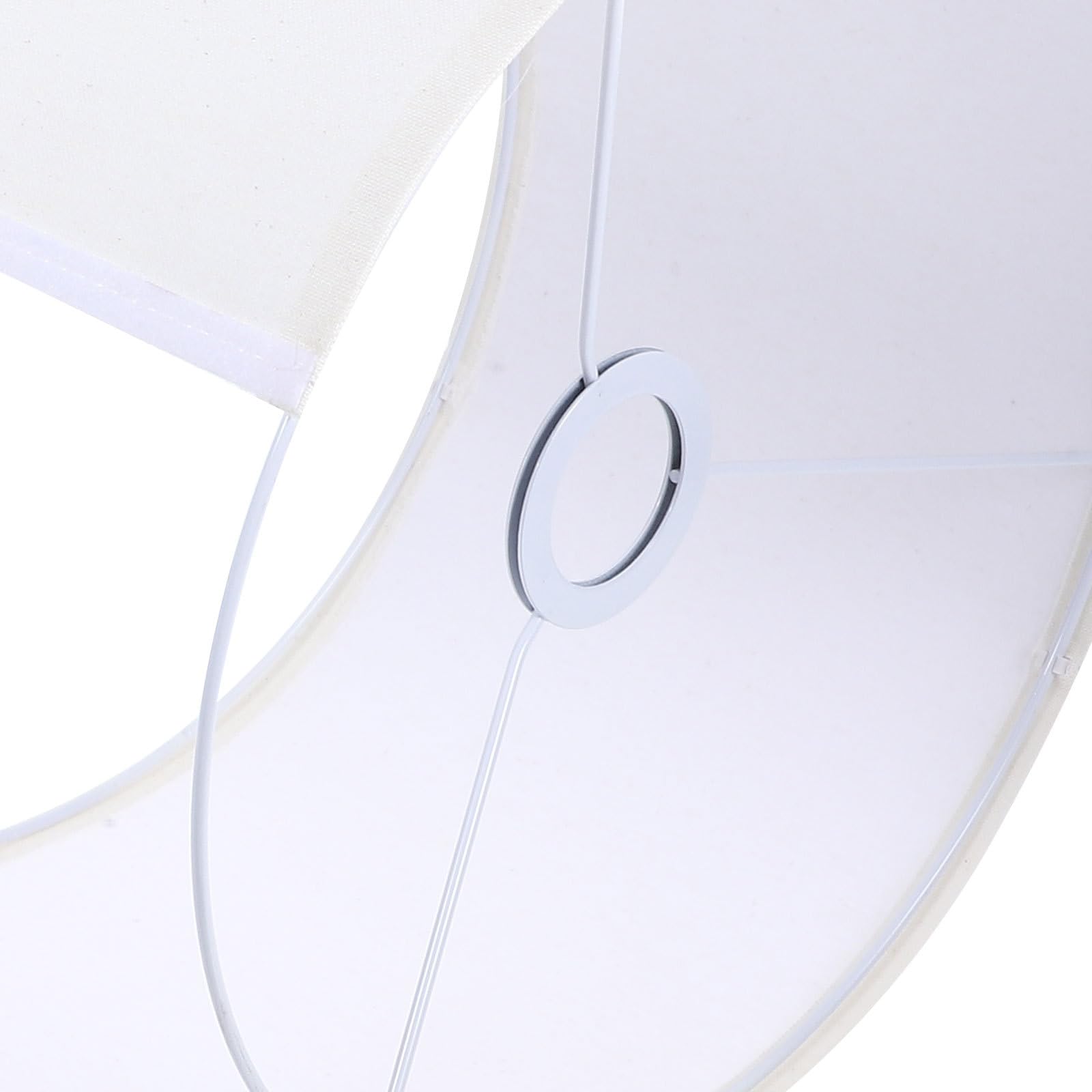 Lampenschirm Abnehmbar und Installieren E27 Stehlampe aus Weißem Stoff mit Zylindrischem Design für Tischlampe und Bürobeleuchtung