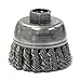 Knot Wire Cup Wire Brush, Threaded Arbor