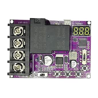 Low Voltage Disconnect and Charging Discharging Protection 2 IN 1 40A DC 5V-60V Low Voltage Cutoff with LCD Display Low Voltage Protector Disconnect Switch Module Charging Discharging Protection Board