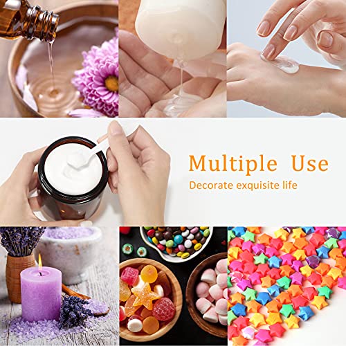 Ekkovla 24 Pack 8 Oz Amber Round Glass Jars With 24 Black Lids, Candle Making Jar, Empty Refillable Cosmetic Containers For Lotions, Face Creams, Body Butter, Powders, Ointments, Beauty Products #TOP3