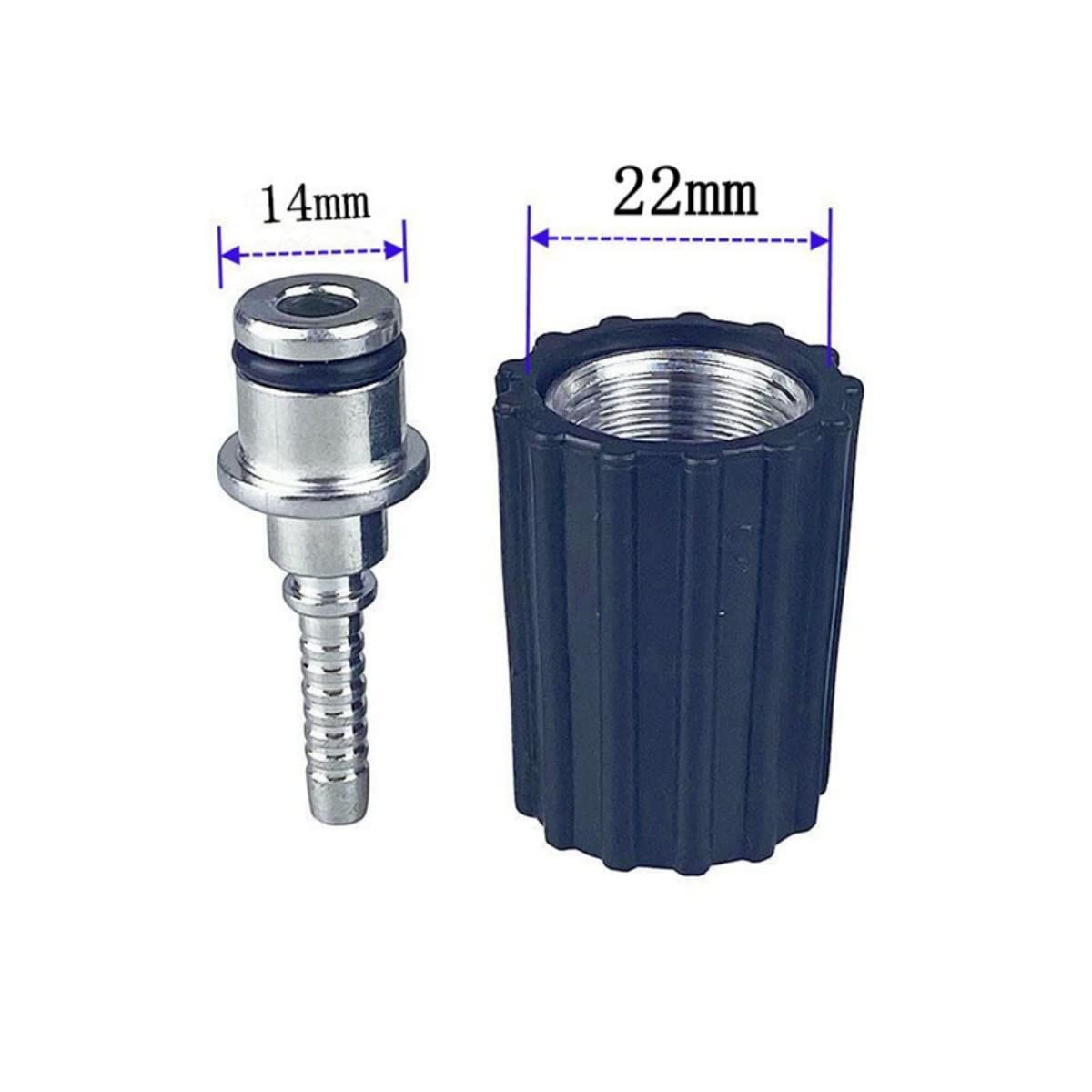 Przedłużenie węża wodnego i dysza do myjki ciśnieniowej pasuje do Karcher K2 K3 K4 K5 40 Mpa/5800 Psi, trwały (8 m, typ 3-M22)