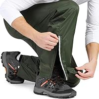 33,000ft wasserdichte Regenhose für Herren Leichte Outdoorhose Wanderhose – Ansicht 4
