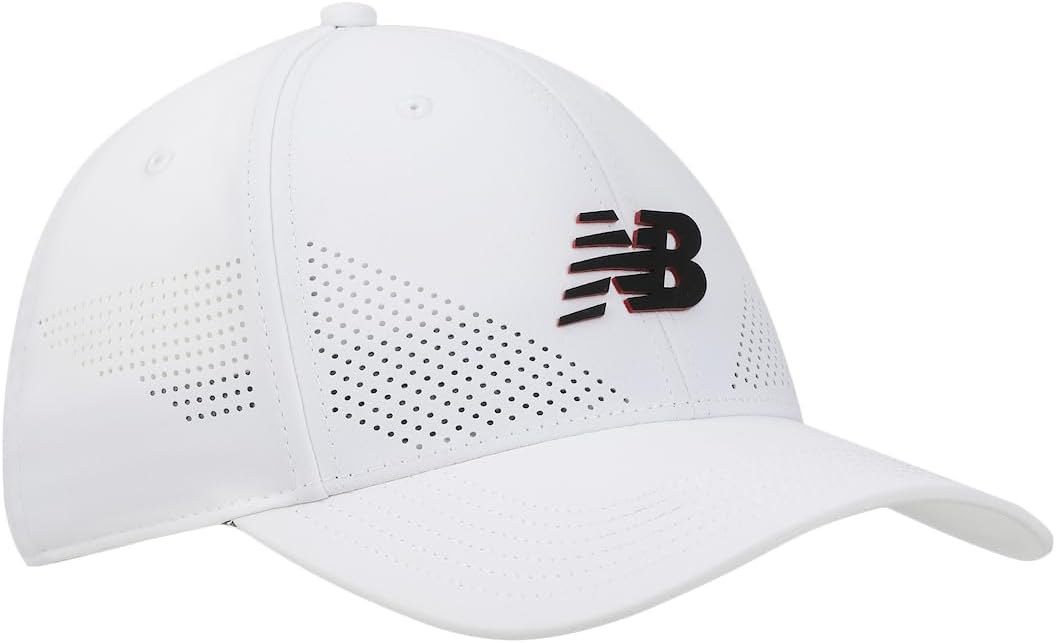New Balance Adult Unisex 6 Panel Lightweight Adjustable Stretch Performance Workout Gym Running Mesh Hat - Image 3