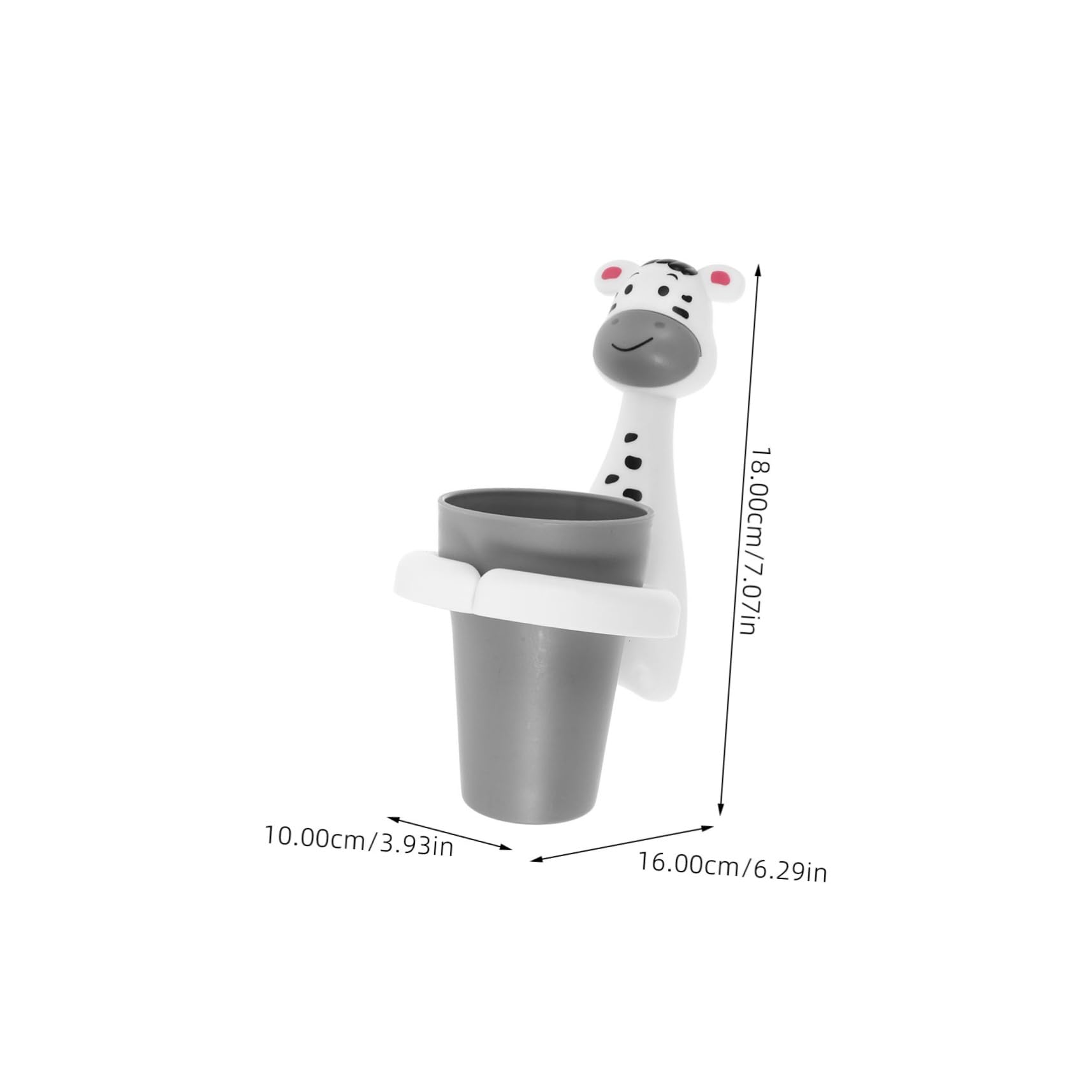 SHINEOFI 5 Pezzi Porta Spazzolino da Muro per Spazzolini Elettrici e Bicchiere Organizer Elegante per Bagno Facile da Installare Design Pratico e Ufficio