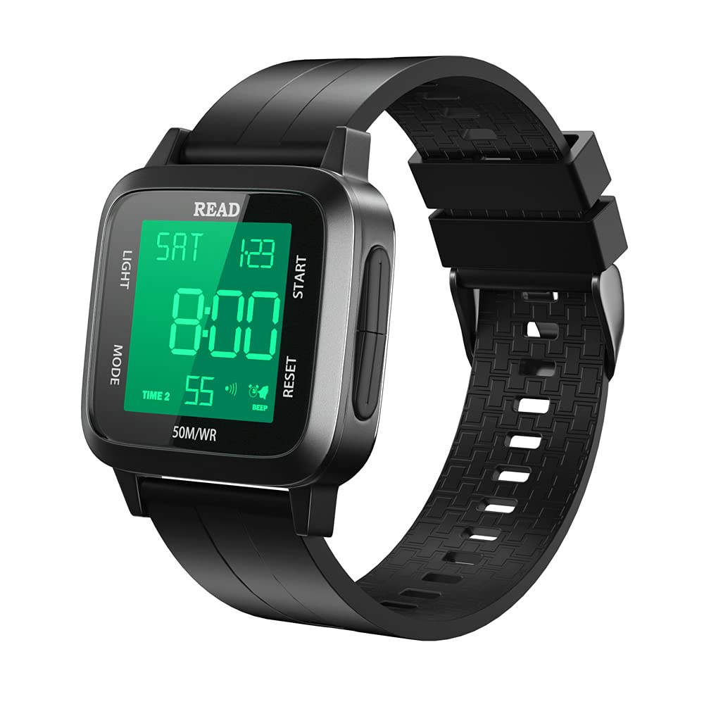 Men's Digital Watches Men's Wristwatches Sports Watch Band Fashion Waterproof Sports Outdoor Digital Watch Metal Case LCD Display with Alarm Clock, Stopwatch, Calendar, Countdown Function