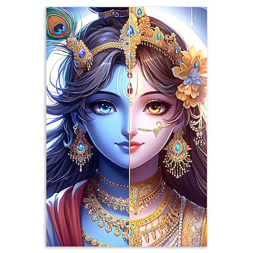Image of Twinster Bal krishna Posters Photo for Pregnant Women, Baby Poster Self Adhesive (Size 45 cm by 30 cm) Pack of 1 (Design 16)