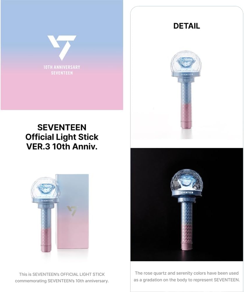 Seventeen 10th Anniversary Light Stick Official Ver. 3