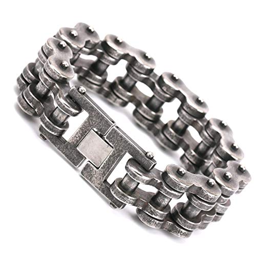 [silver KYASYA]XeX uXbg oCN`F[ `F[uXbg I[goC C_[X bike motorcycle H  d Ch ܂ꎮ Vo[ silver Y j AM[Ή (26m
