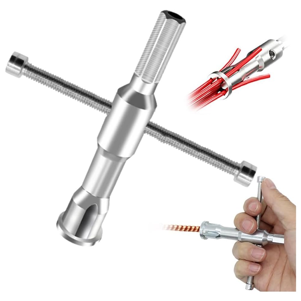 Ehwisbe Wire Stripping And Twisting Tool,For Drill Twister Wire Stripper Cable Wire Connector Tool,Hex Shank Cable Wire