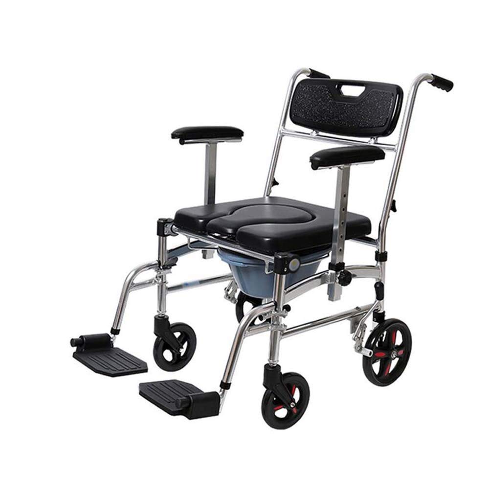 Buy Atten Wheelchair with Mobile Toilet Stool,Folding Lightweight