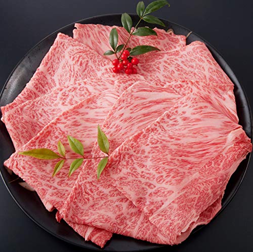 松阪牛 霜降り 肩ロース 600g(3〜4人前) すき焼き しゃぶしゃぶ用/松阪牛証明書付き 松坂牛 牛肉 肉/ギフト プレゼント 誕生日 贈答