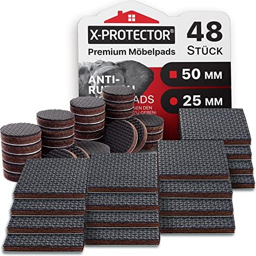 8 Selbstklebende Antirutsch Pads | 50 Mm | Schwarz  Produktbild-Vorschau 6
