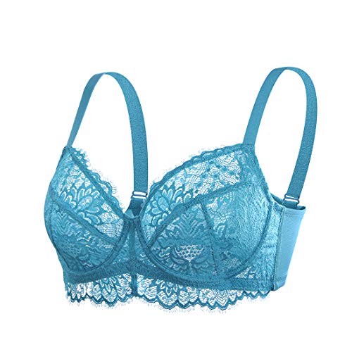 Image of HSIA Minimizer Bra for Women - Plus Size Full Coverage Lace Bra with Underwire, Non Padded