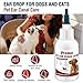 Pixava Dog Ear Infection Treatment Drops, Cat Ear Cleaner to Help Remove Debris &Smell for Cats & Dogs,Soothe and Relieve Itchiness