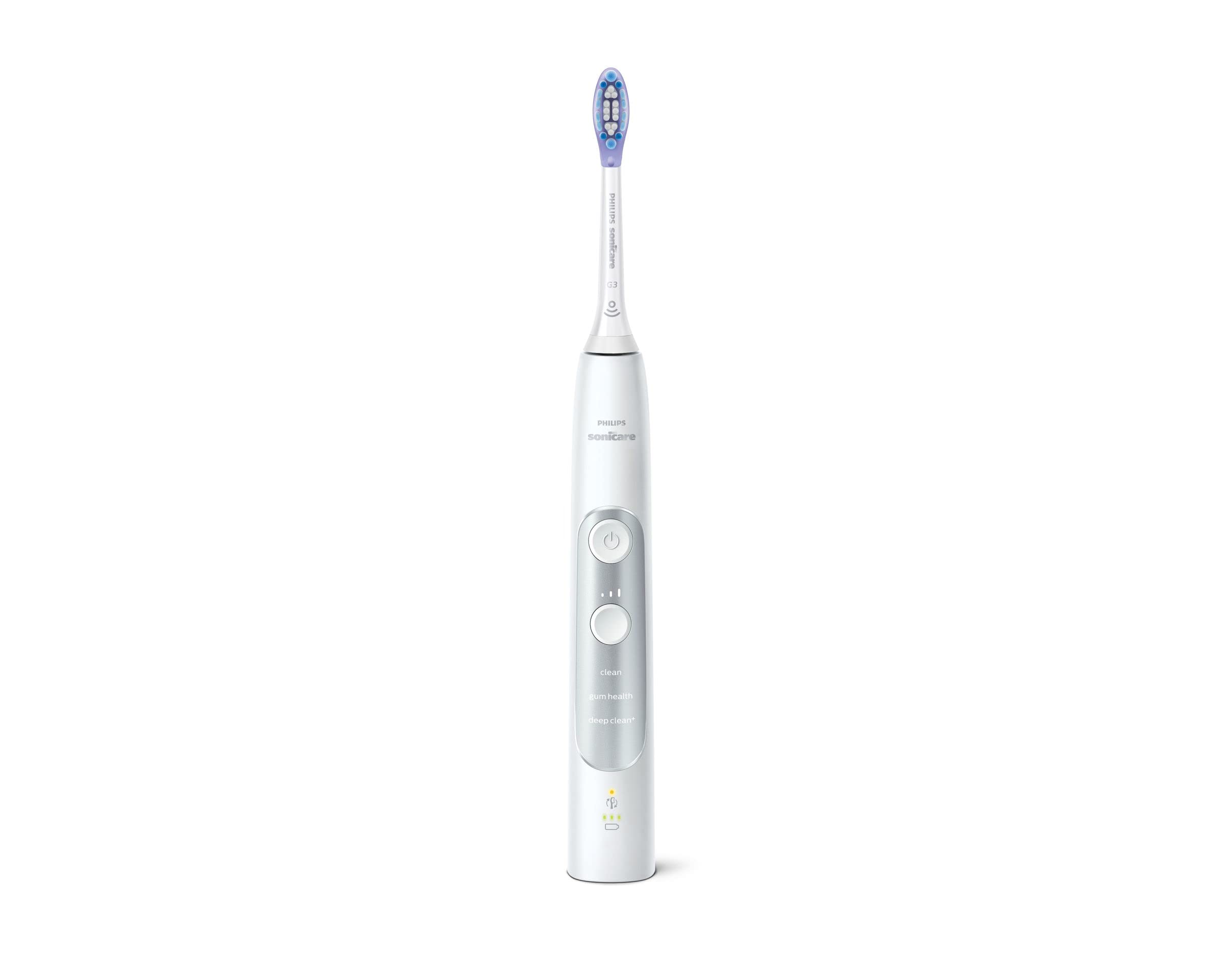 Philips Sonicare Expert Clean C3 - Spazzolino sonico con custodia da viaggio, 1 pezzo, colore: Bianco