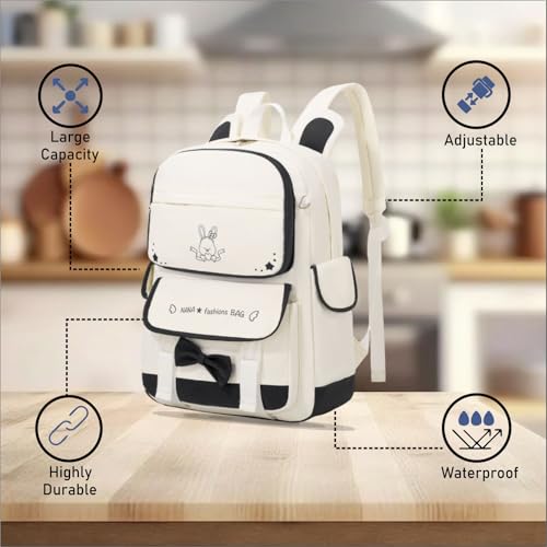 Image of Tinttot 30 Litre, Japanese Korean Style Capybara Niche College Students Light weight School bag Women's Travel Backpack